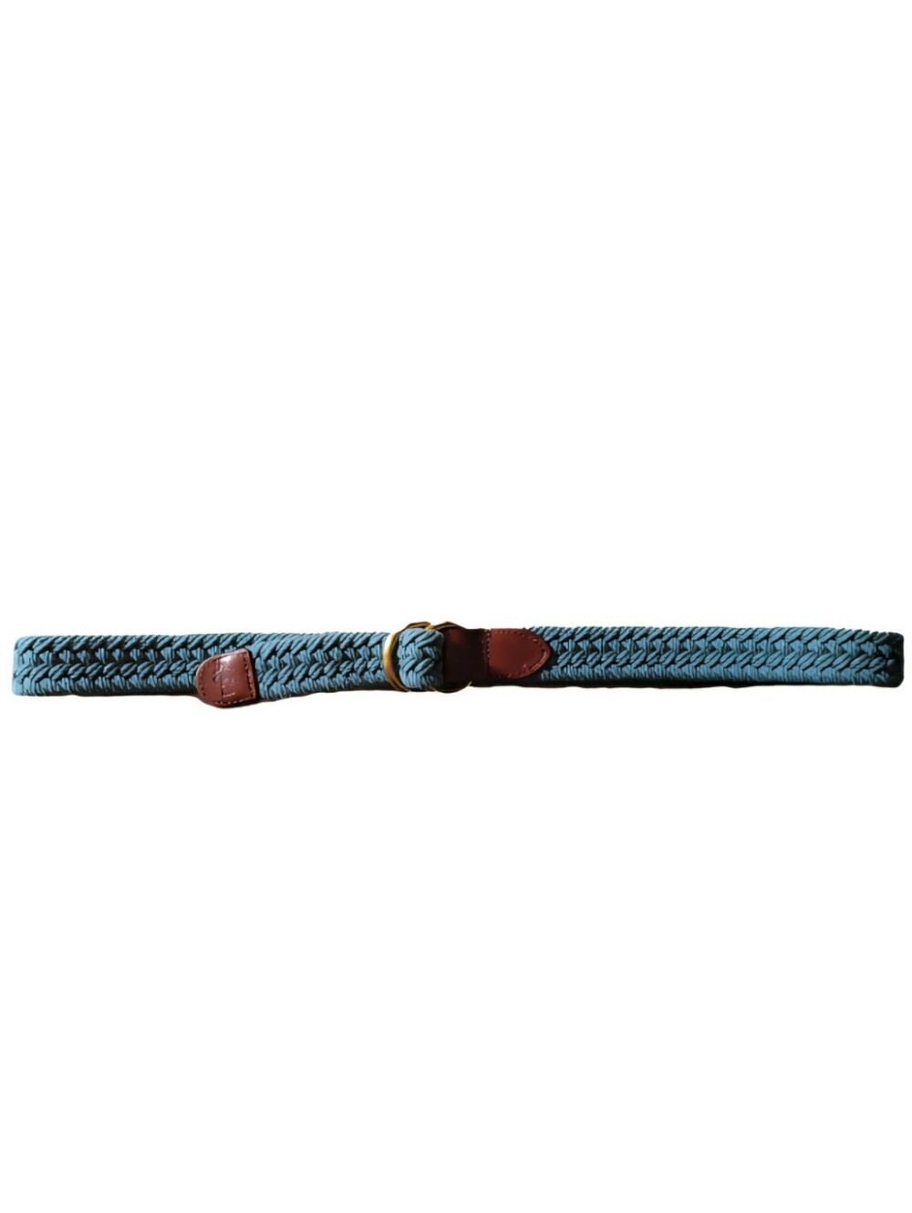 Ralph Lauren Double RL Cotton And Leather Braided Belt
